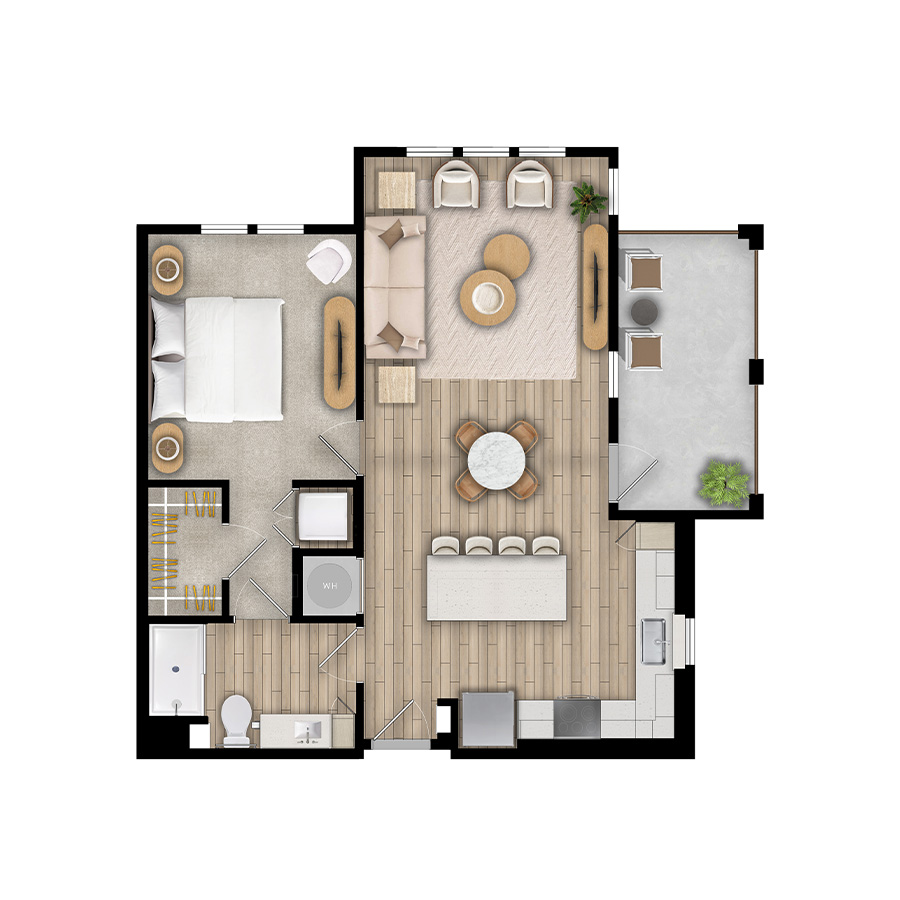 A4 - 1x1 floor plan
