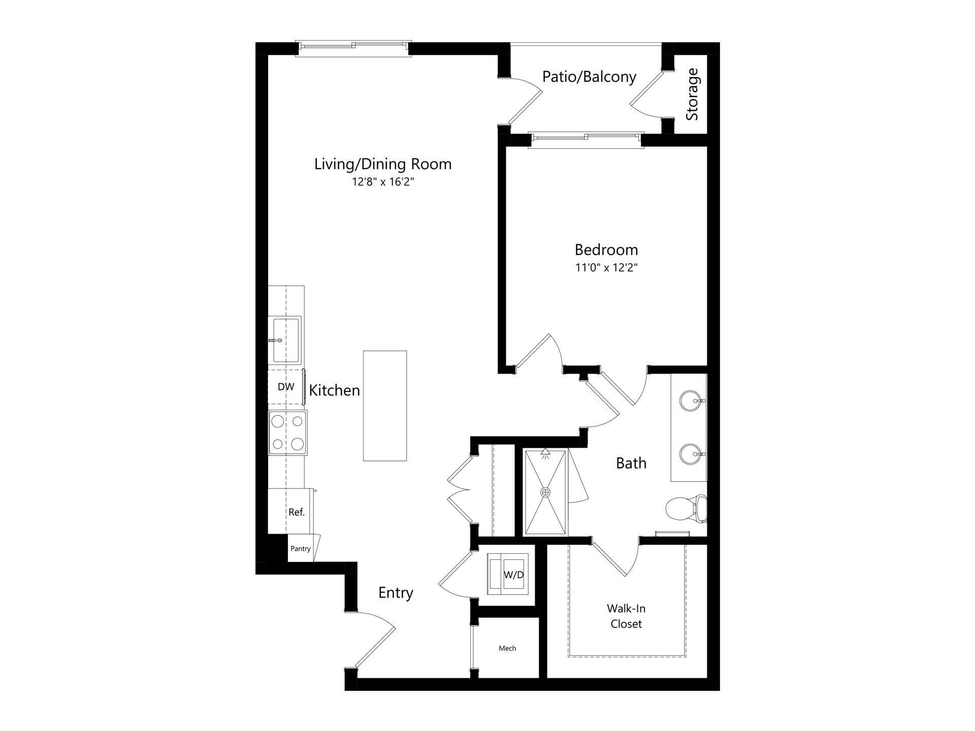 A3 Essential floor plan
