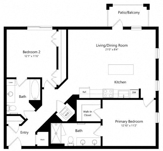 B2a floor plan