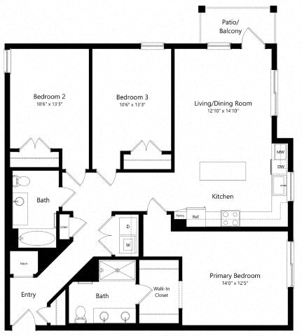 C-ANSI floor plan