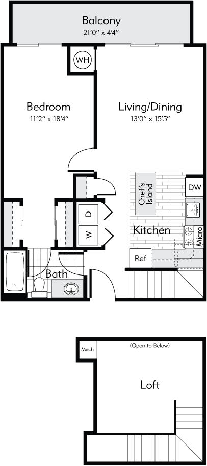 Boston Loft floor plan