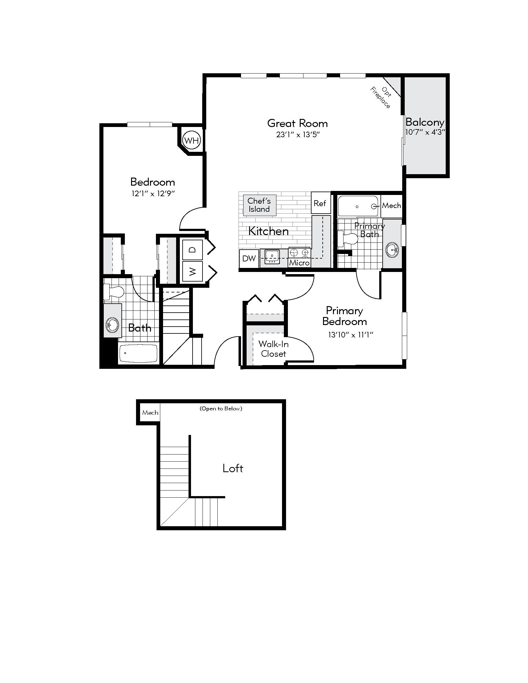 Concord Loft floor plan