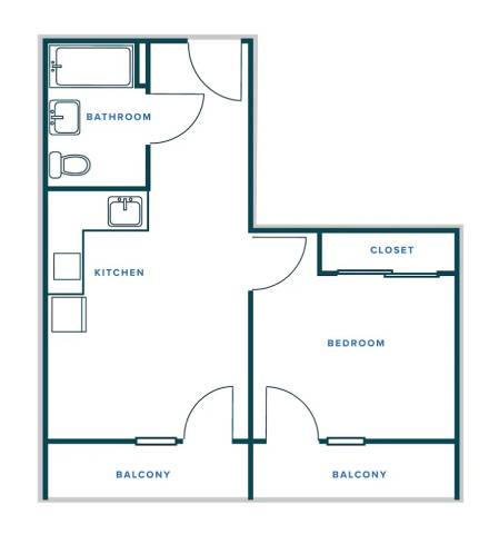 1B-2 floor plan
