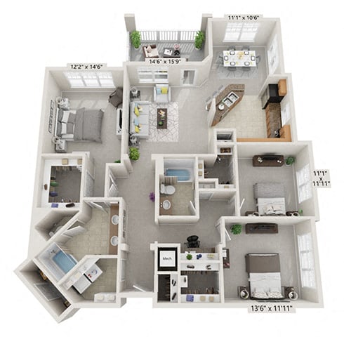 C2R floor plan