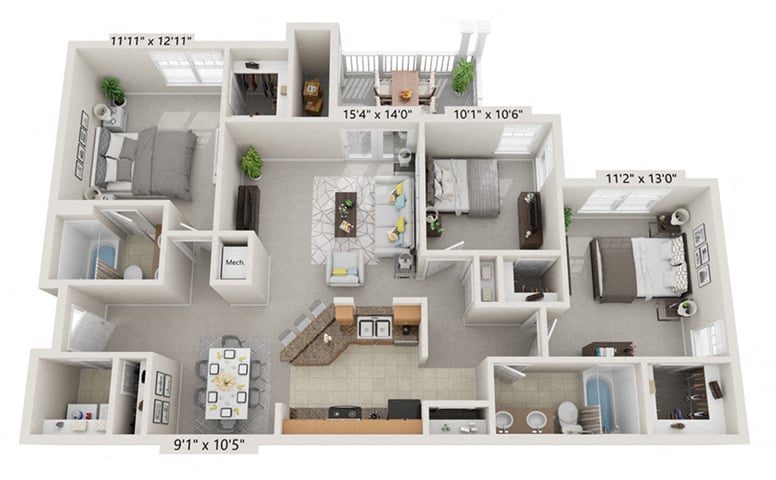 C1 floor plan