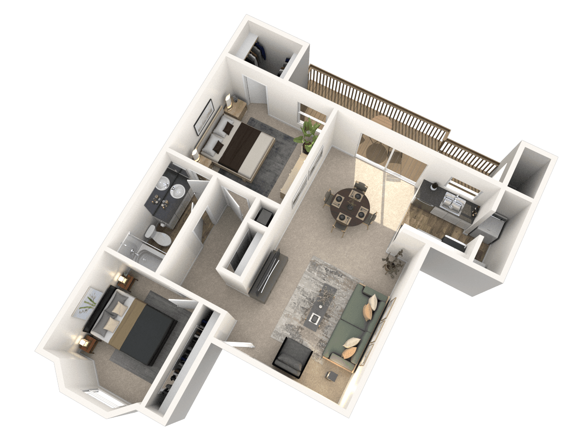 2AR floor plan
