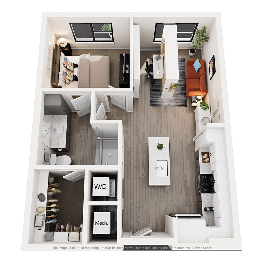 A1 Expandable floor plan