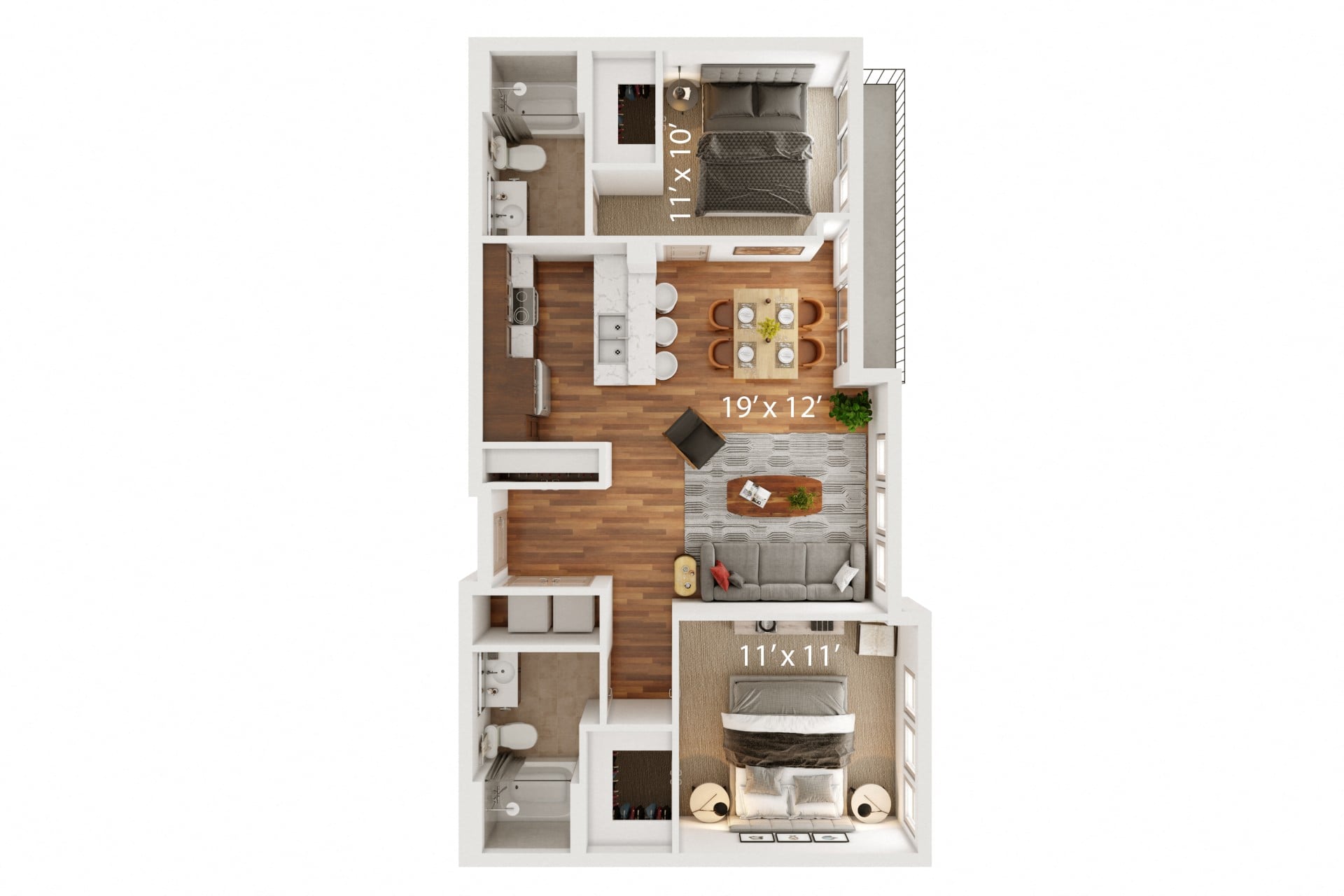 L floor plan