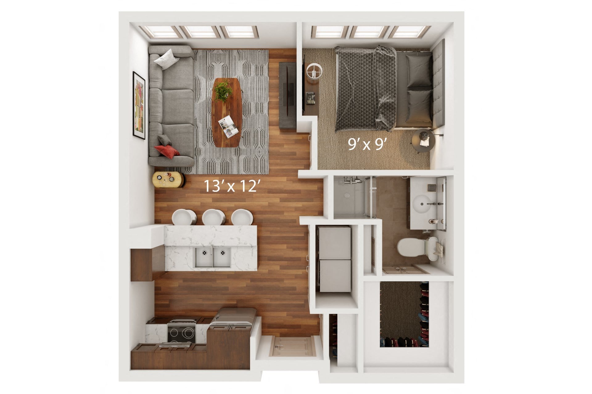 A floor plan