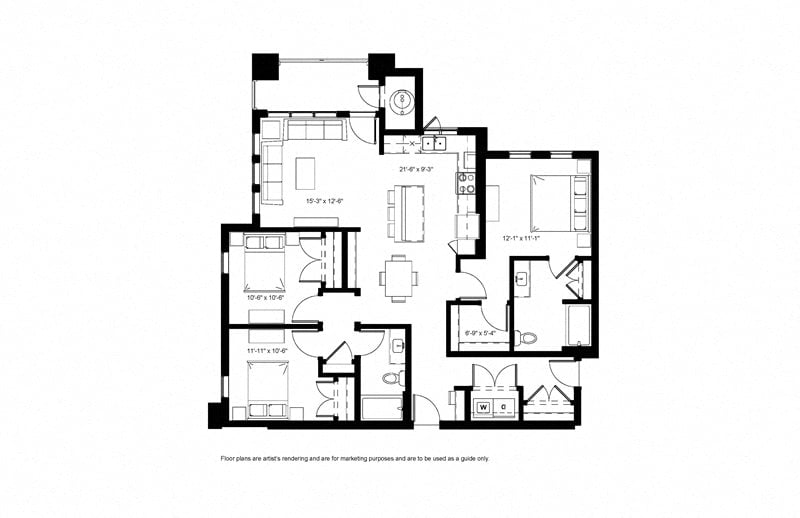 3A TYPE A floor plan