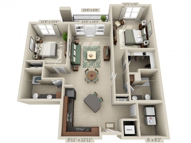 Vibrato floor plan