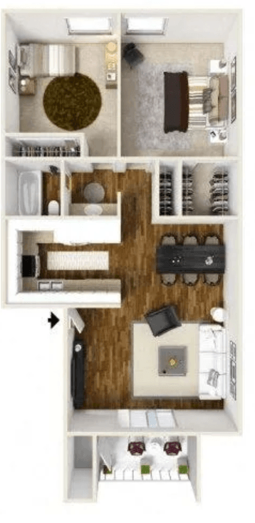 Chimayo - Renovated floor plan