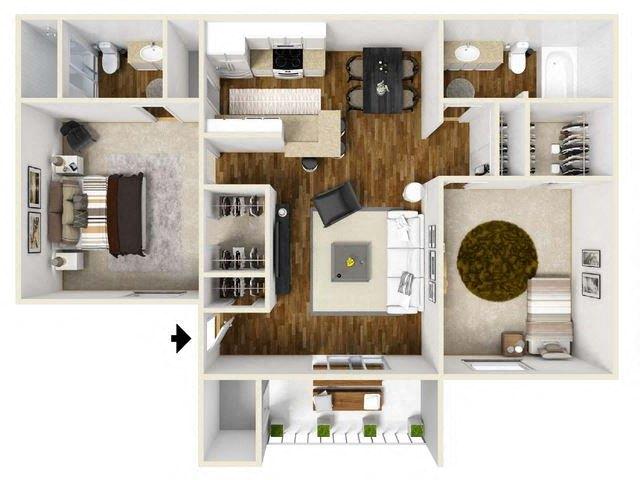 Cayenne floor plan