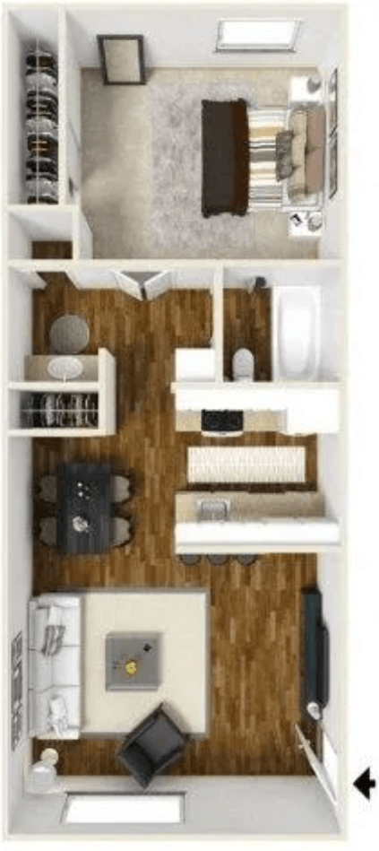 Pasilla - Renovated floor plan