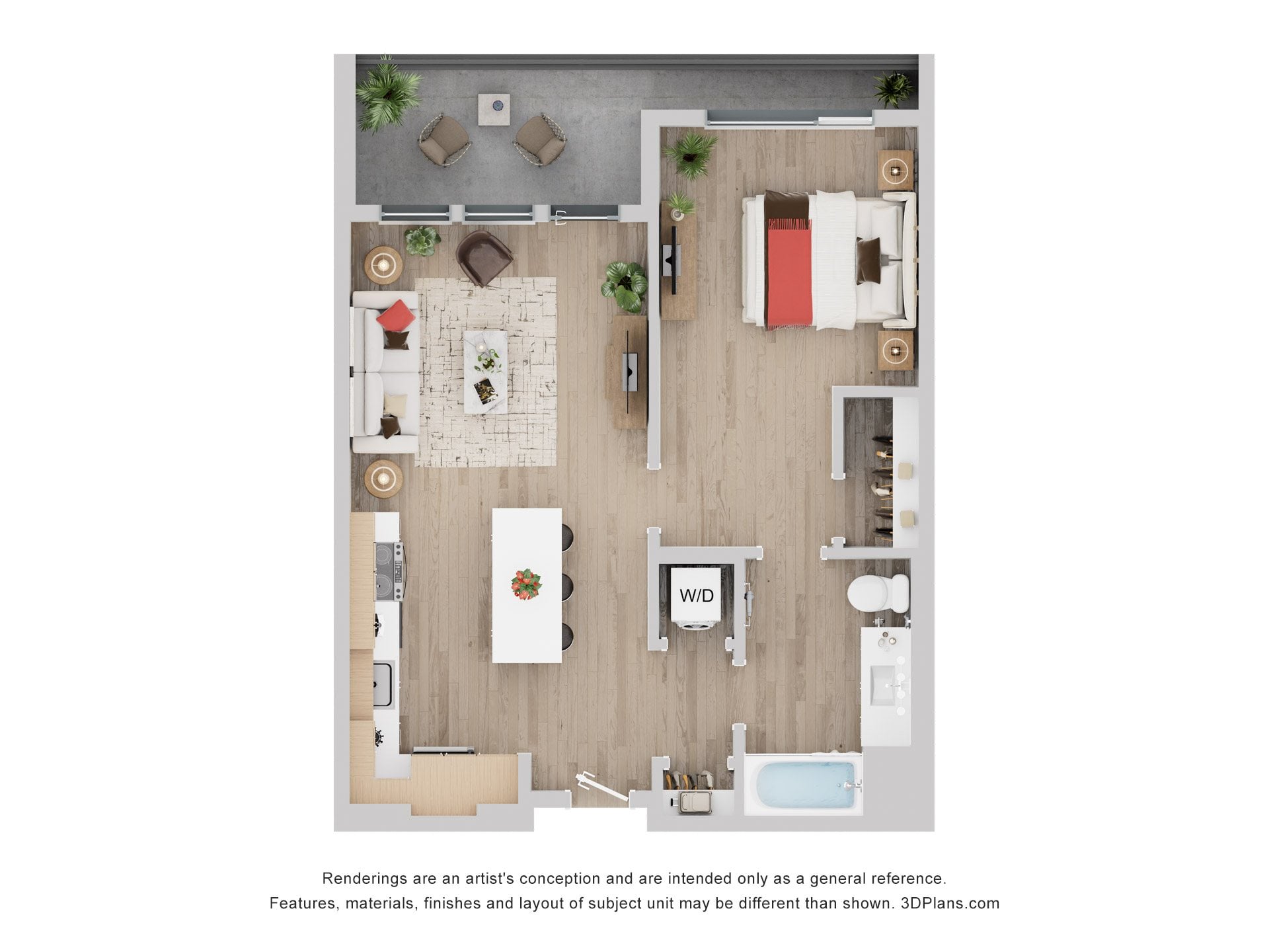 1A-A floor plan