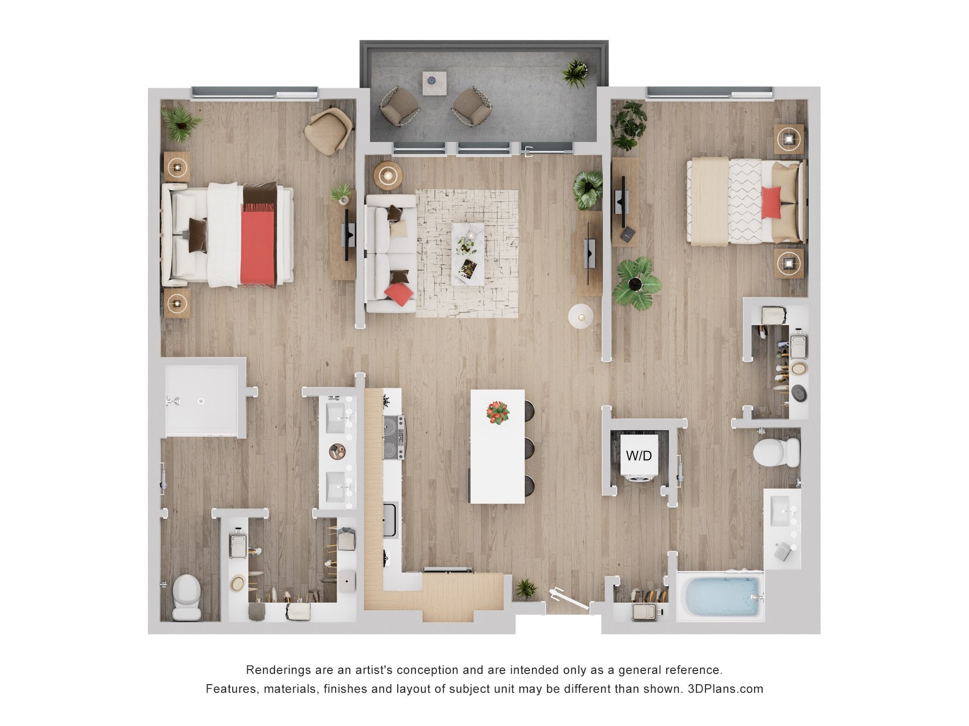 2B floor plan