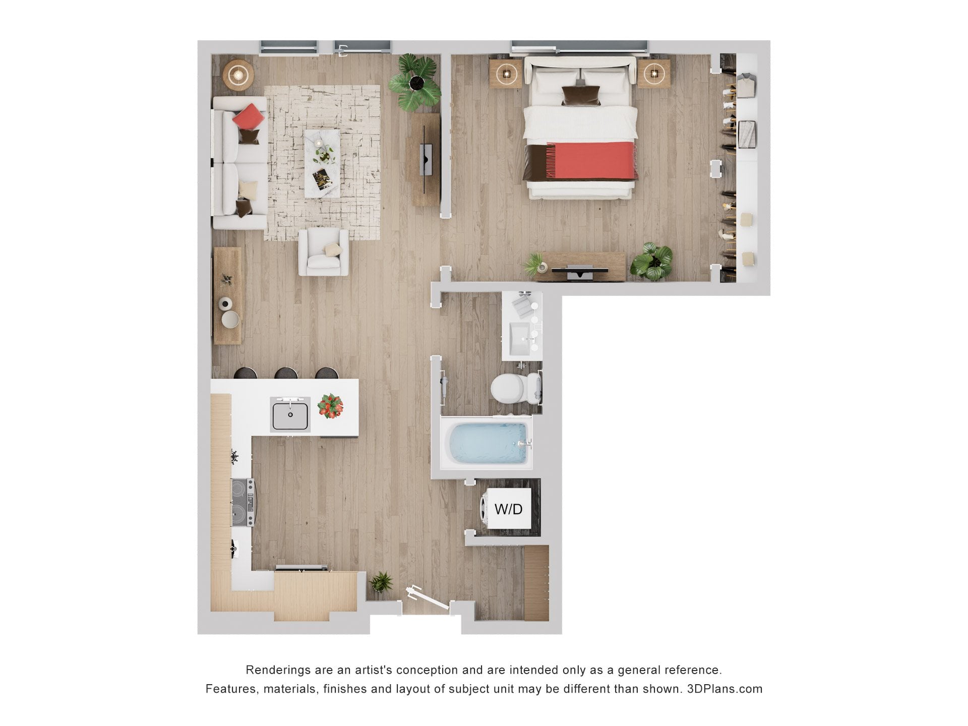 1E floor plan