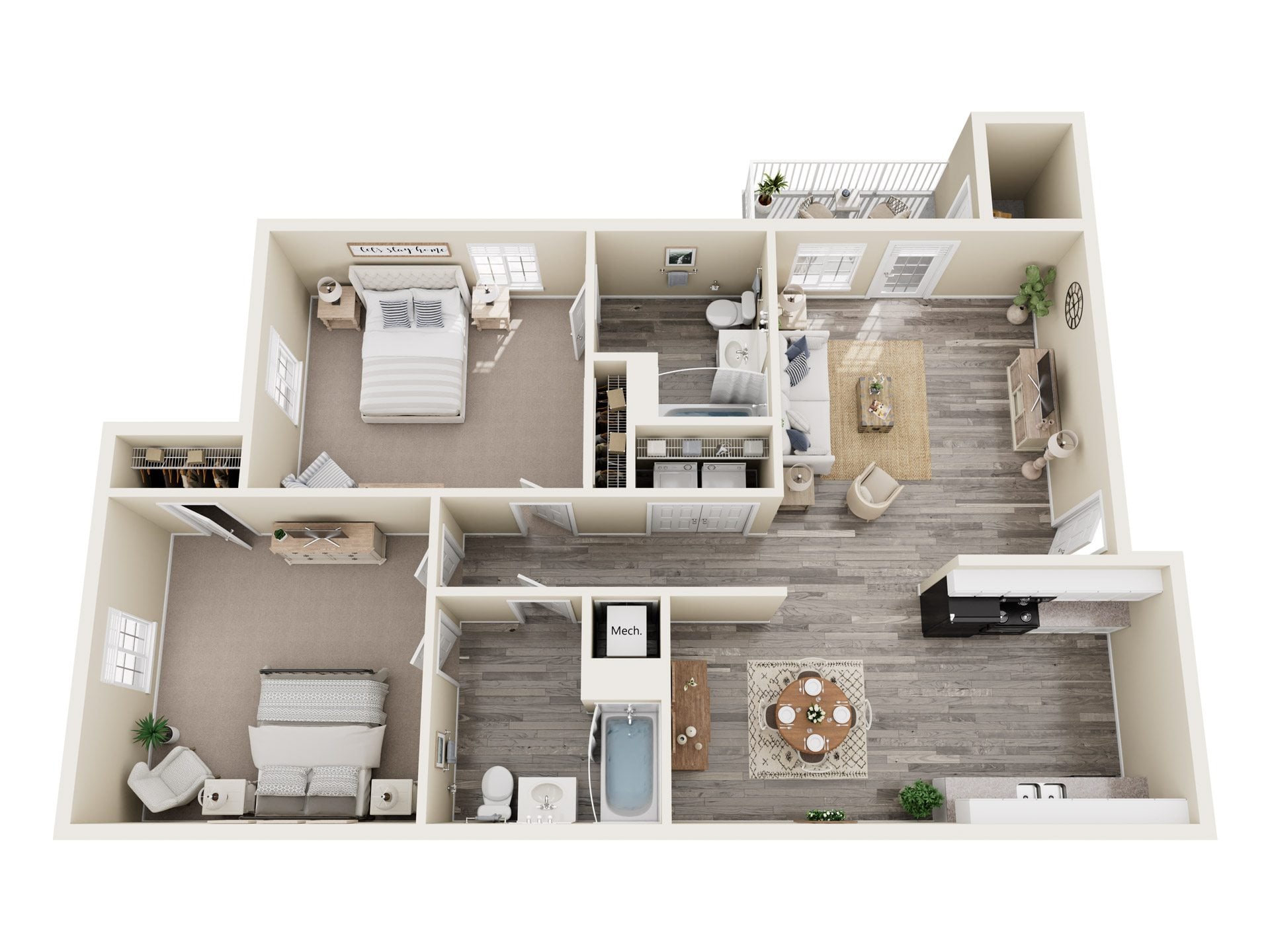 2R floor plan