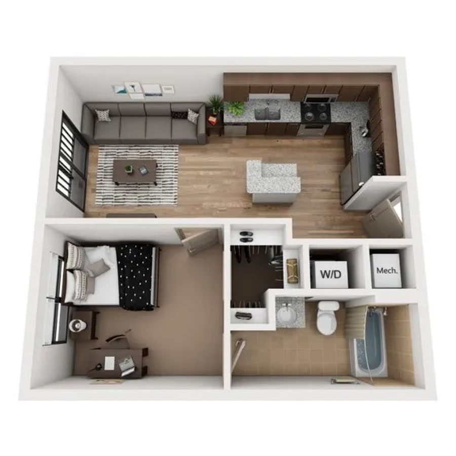 A1-A floor plan