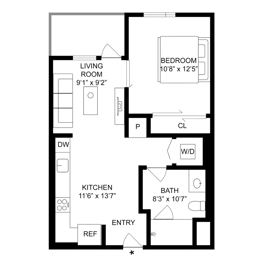 S-B floor plan