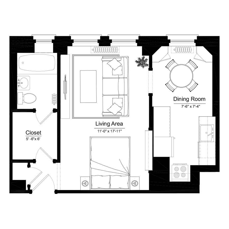 Unit 1408 floor plan
