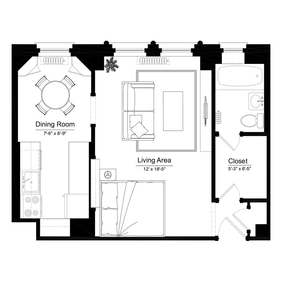Unit 1005 floor plan