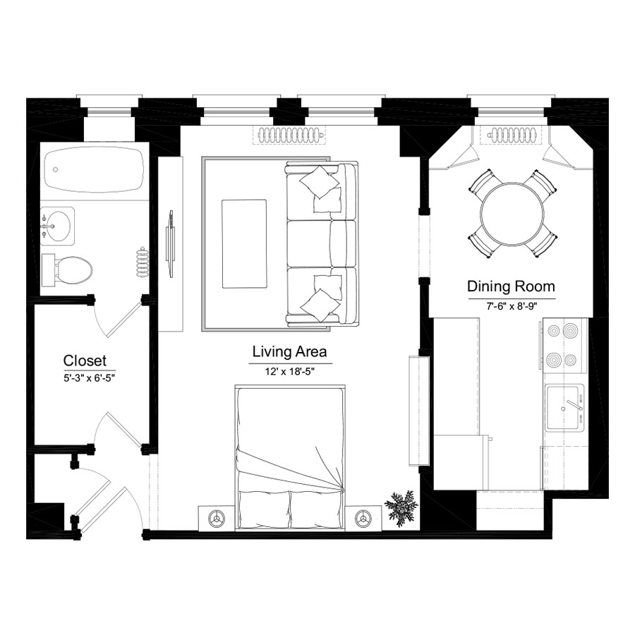 Unit 1503 floor plan