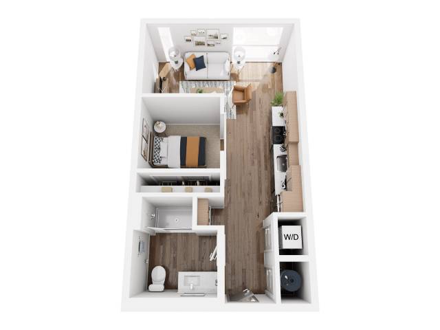 1B-13 floor plan