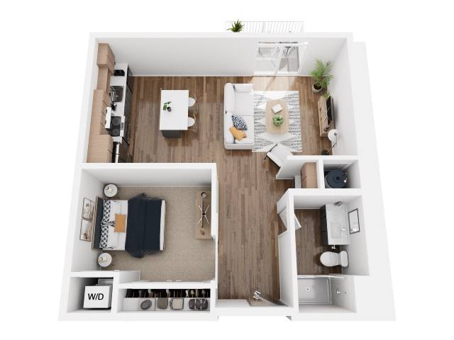 1B-10 floor plan