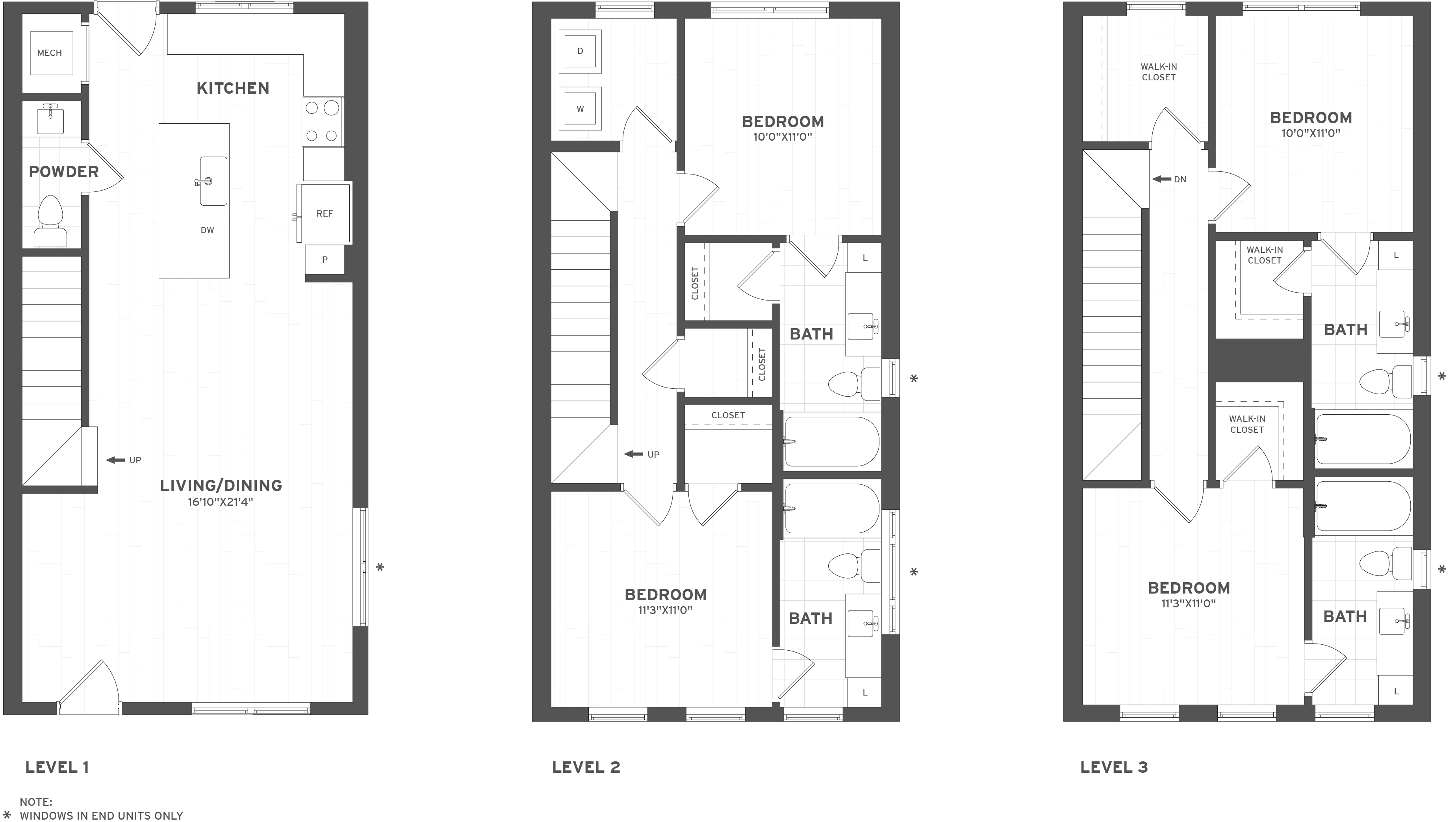 4 Bed/4.5 Bath-TH2 floor plan