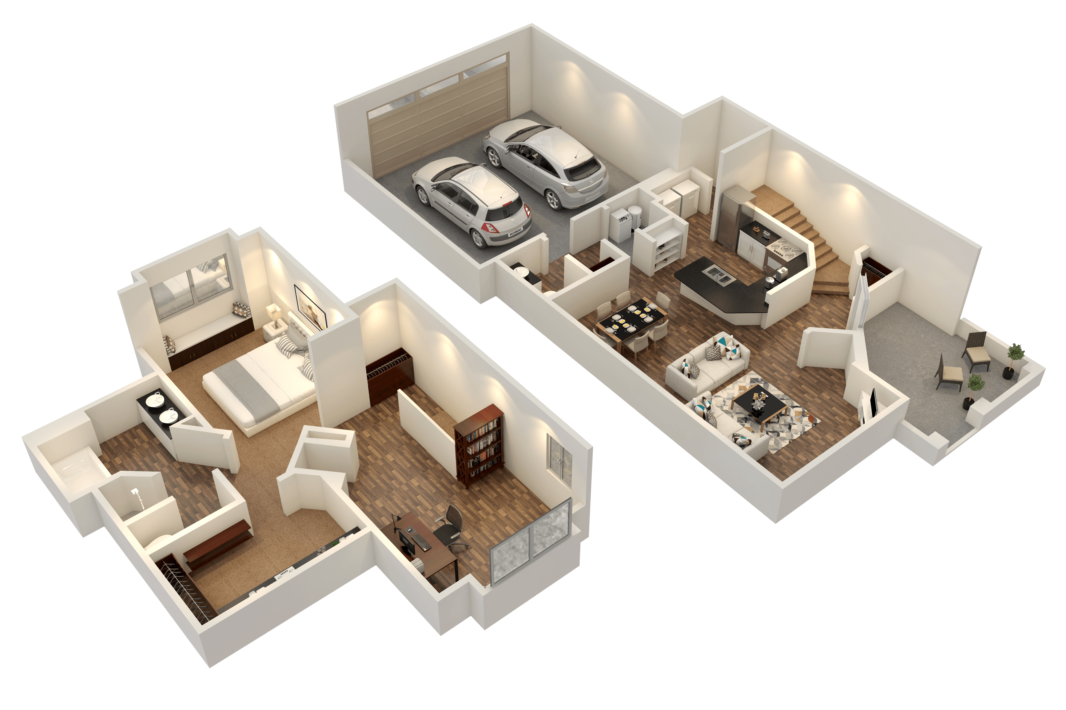 Huron Townhome floor plan