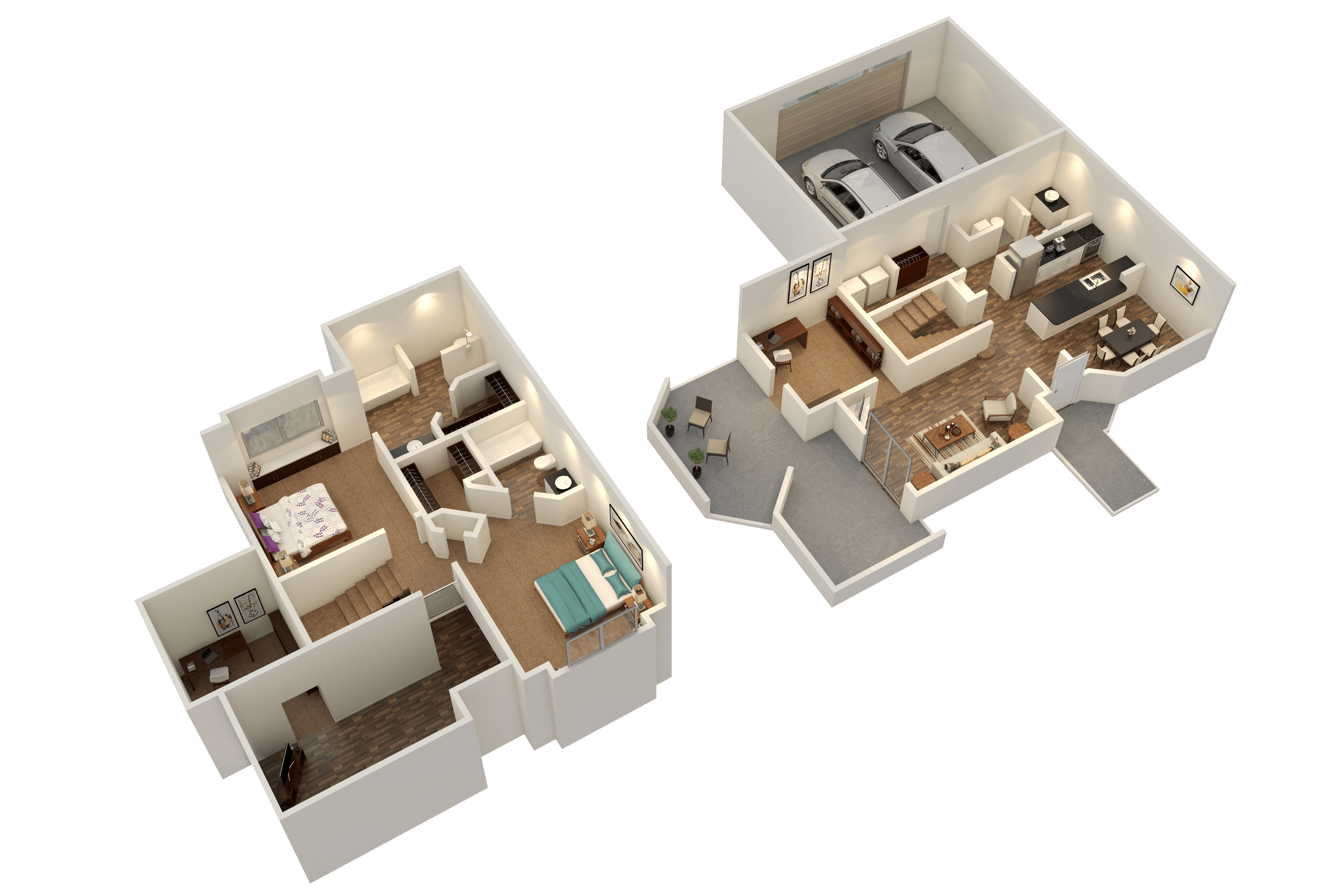 Pyramid Townhome floor plan