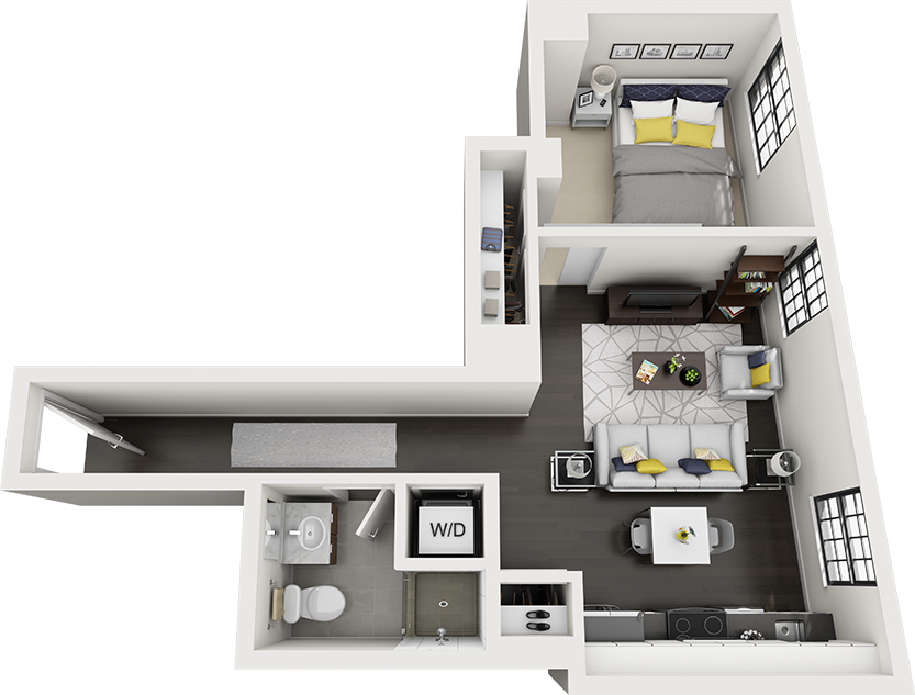 1 Bed/1 Bath-e10i floor plan