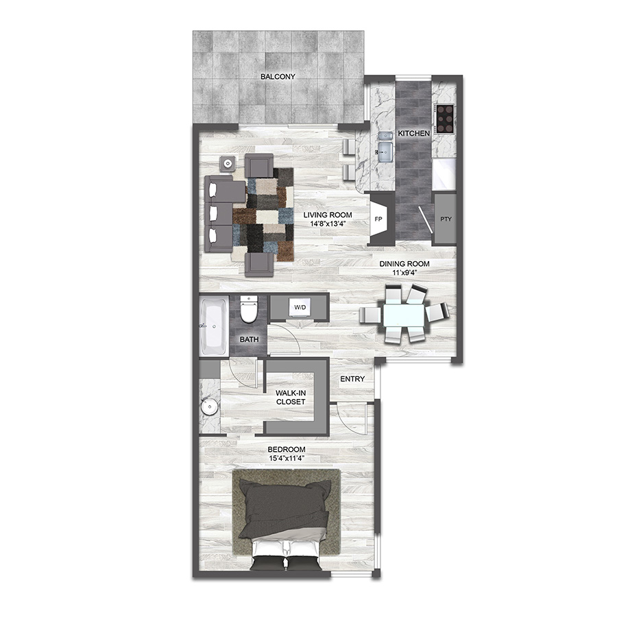 A2 floor plan