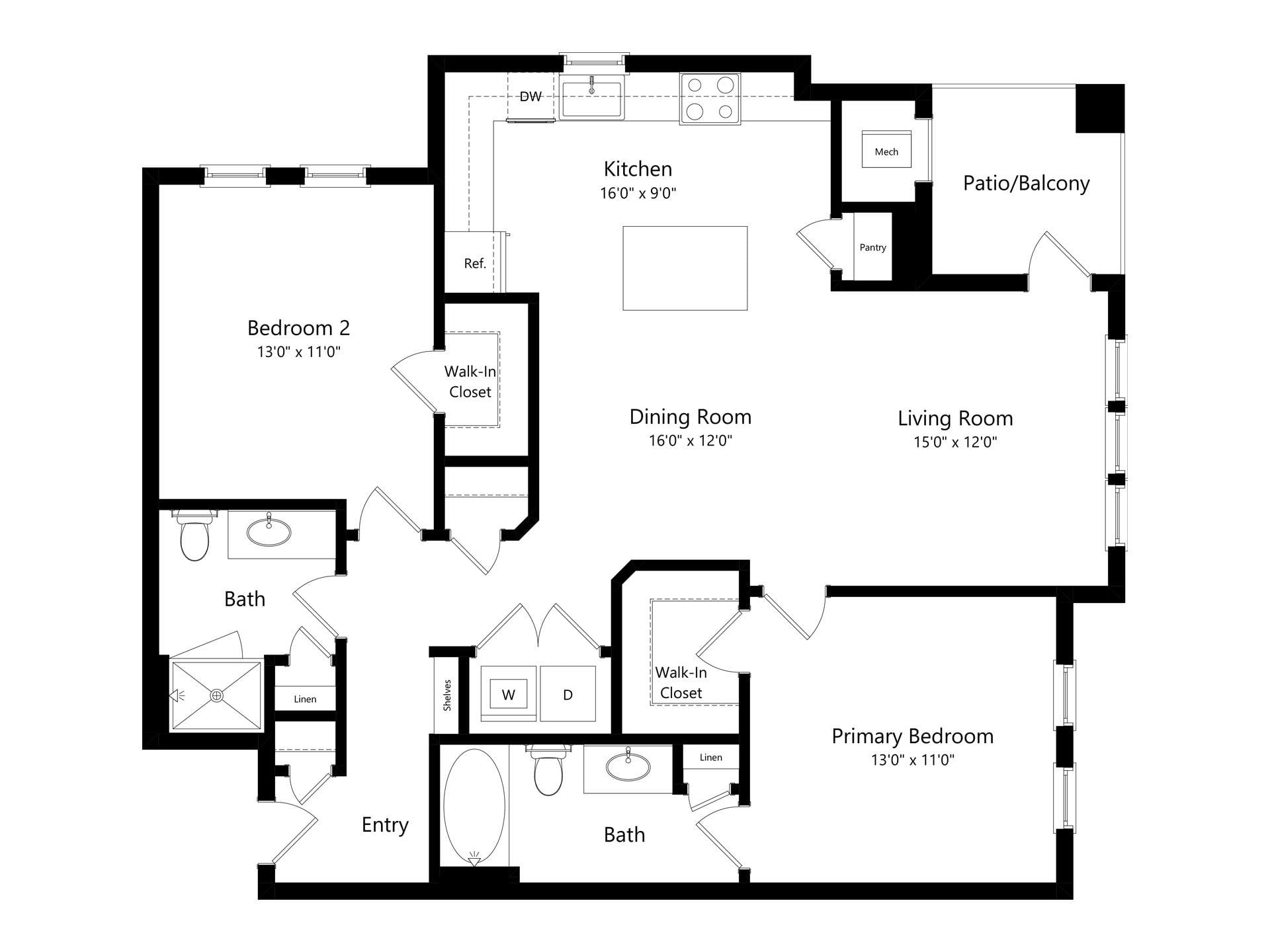 B2 floor plan