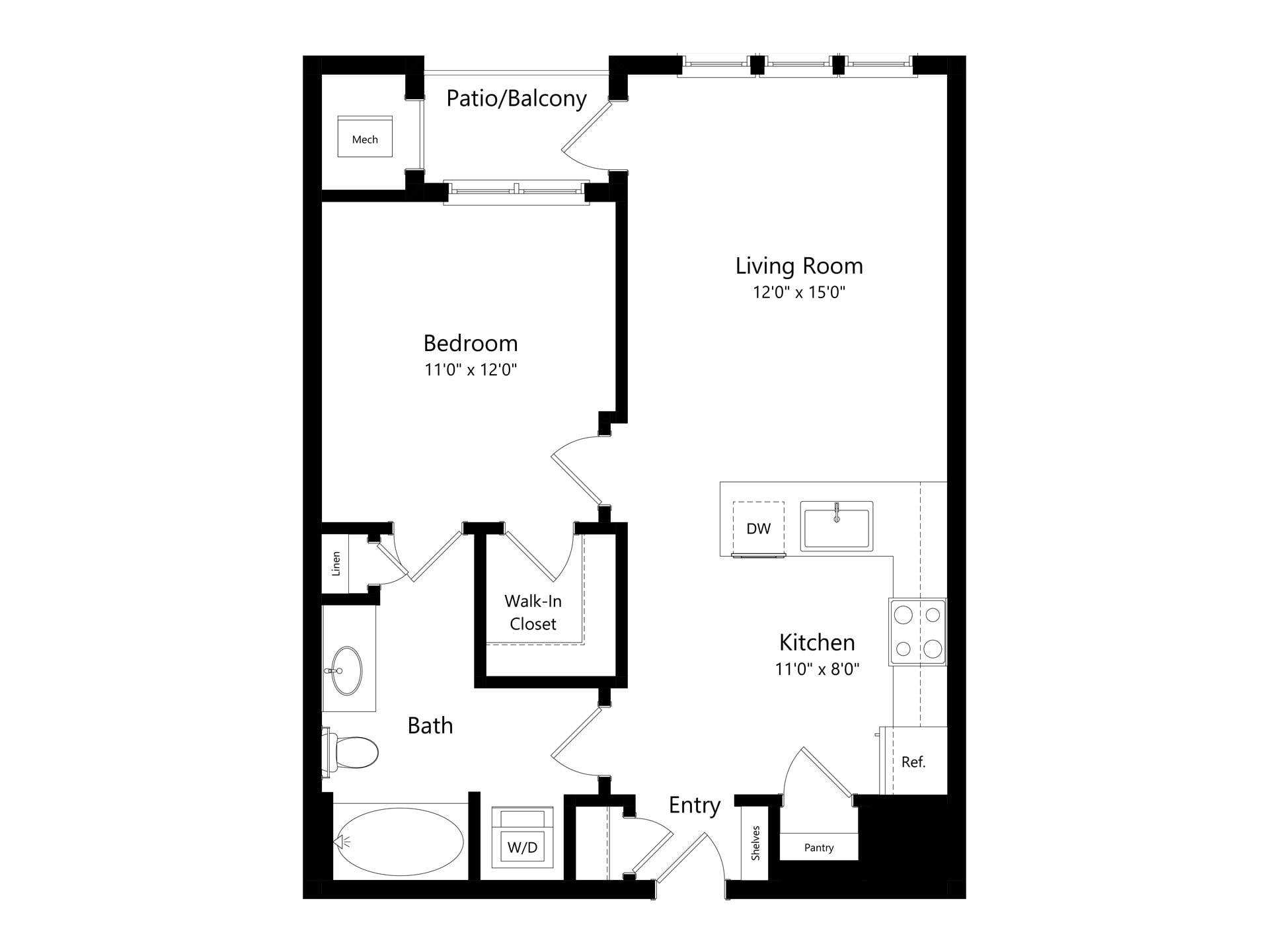 A1 floor plan