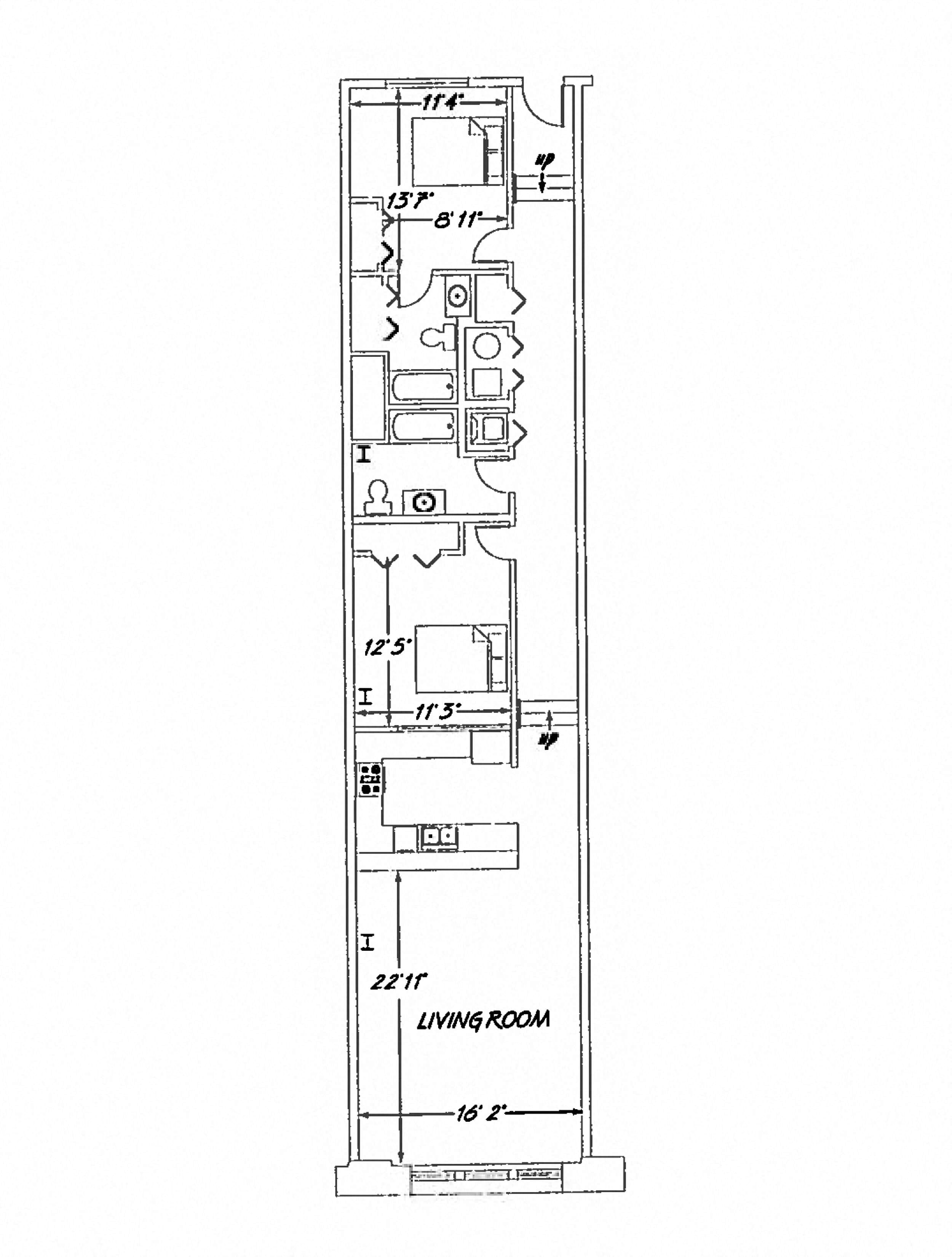 2 Bedroom FP B12 floor plan