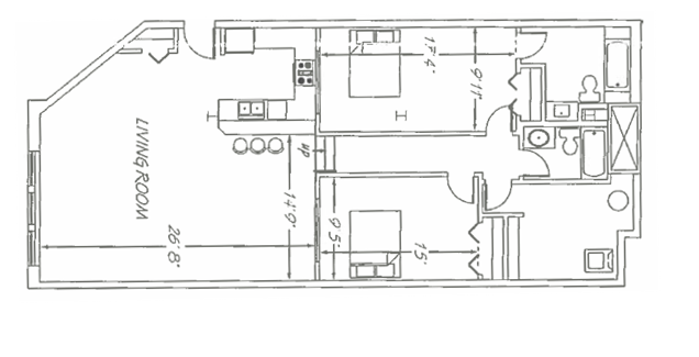 2 Bedroom C5 floor plan