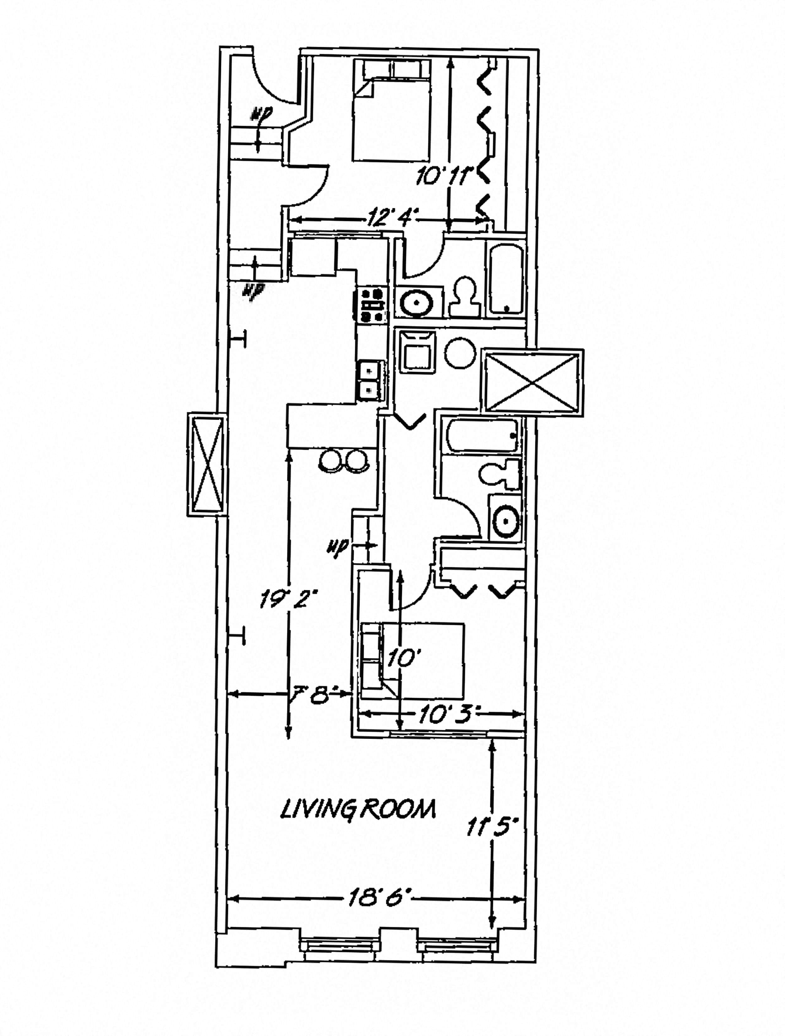 2 Bedroom FP D2 floor plan