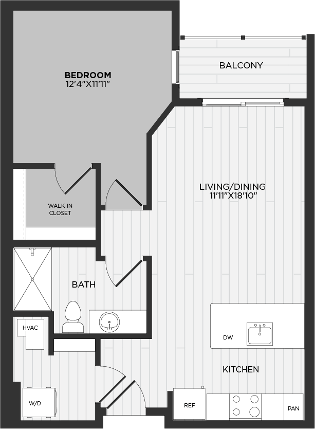 1 Bed/1 Bath-B3 floor plan