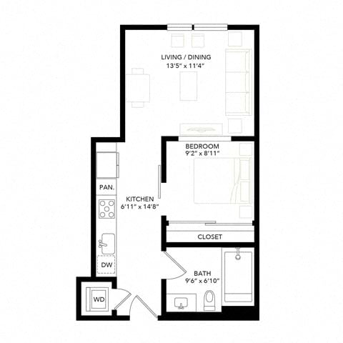 AU1 floor plan