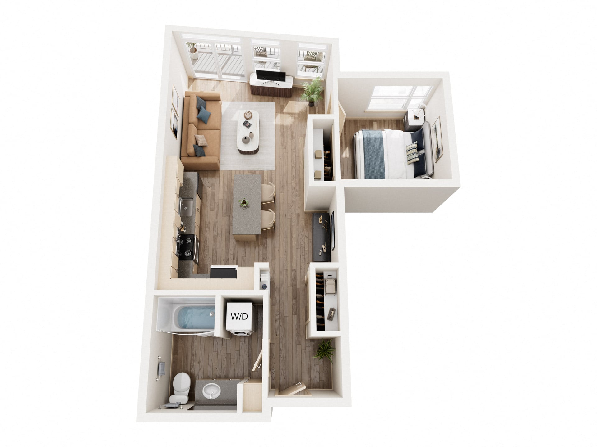 One Bedroom - 653 Sq. Ft floor plan