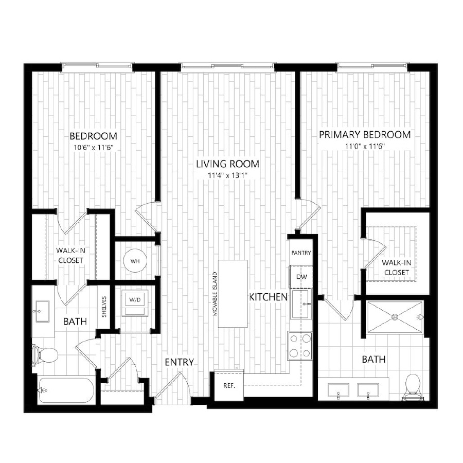 B1-2X2 floor plan