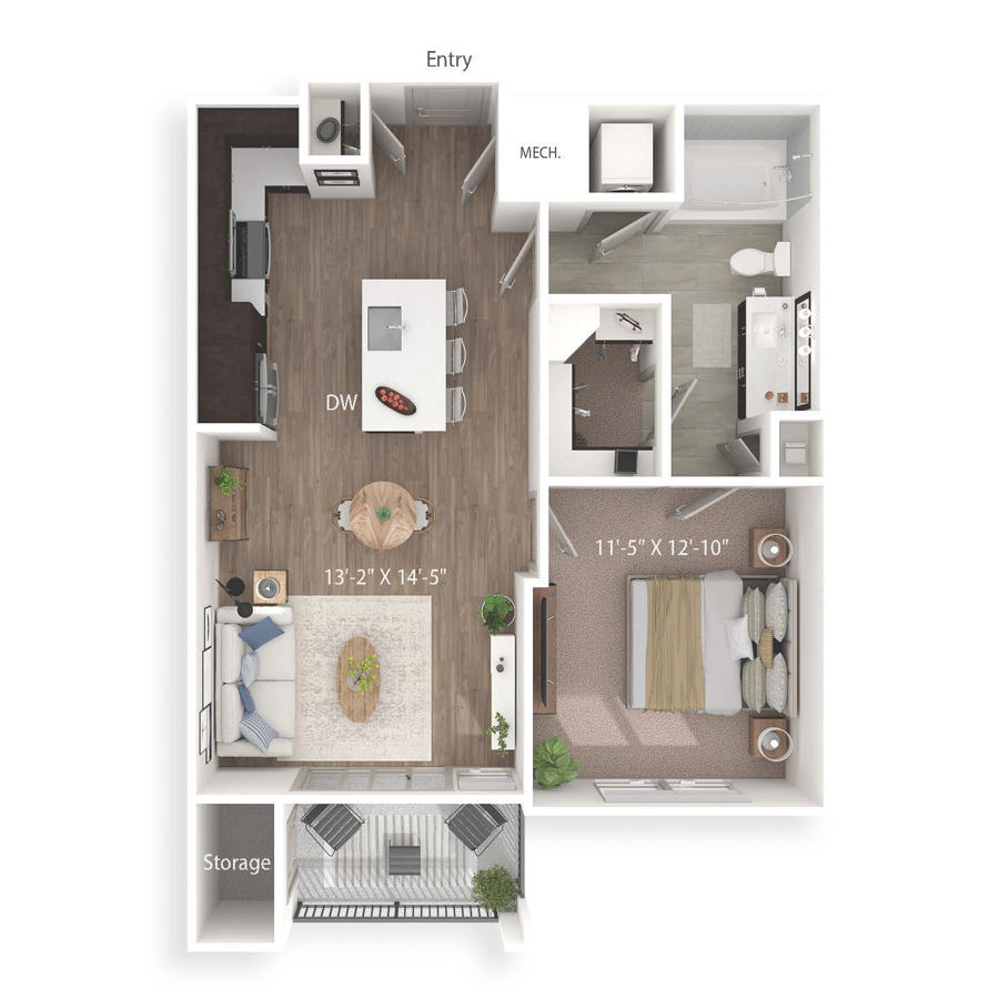 A2 floor plan