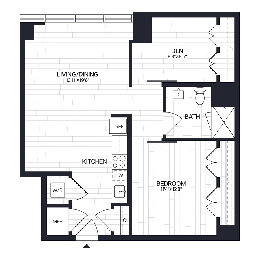 Junior 1 Bed+/1 Bath - AJP1 floor plan