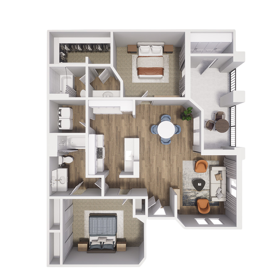 B2: Baja with Carport floor plan