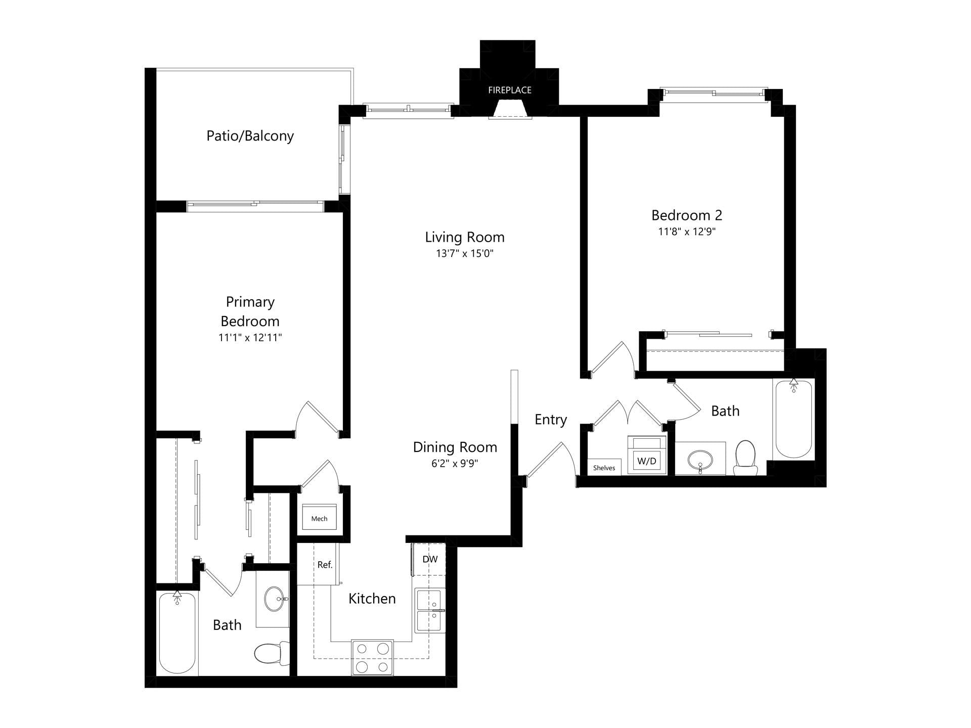Redwood floor plan