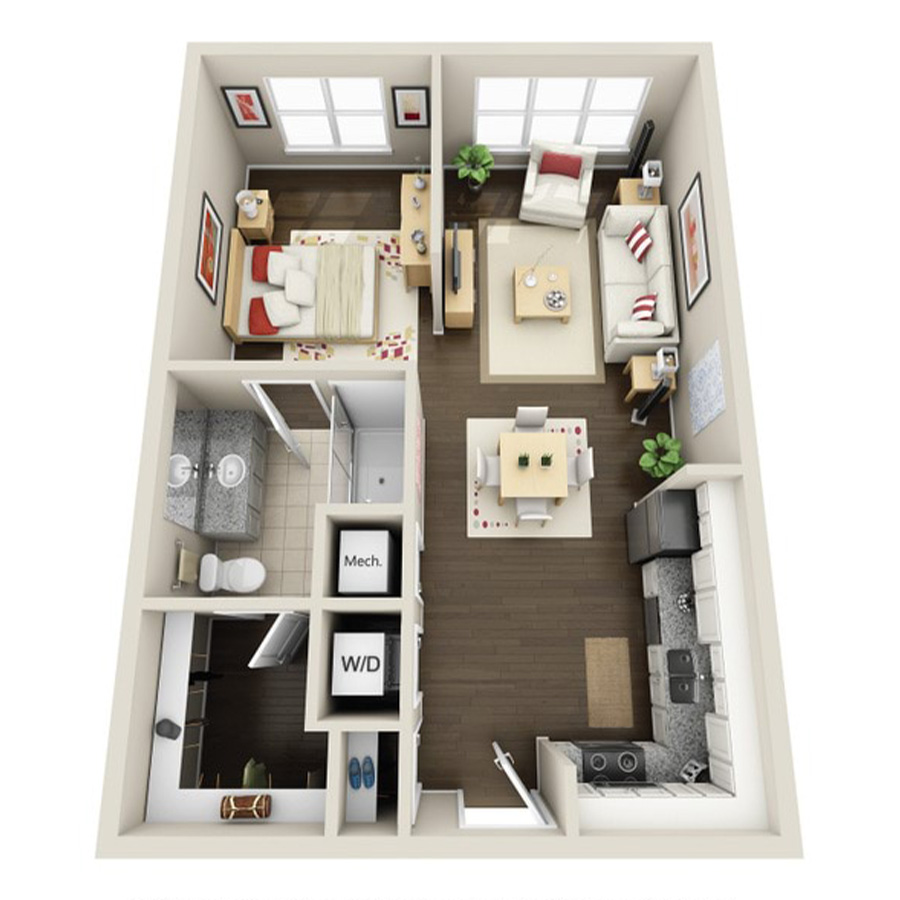 2-105 floor plan