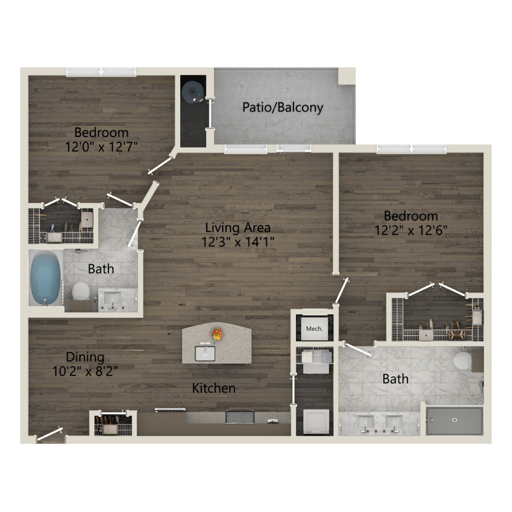 B2 floor plan