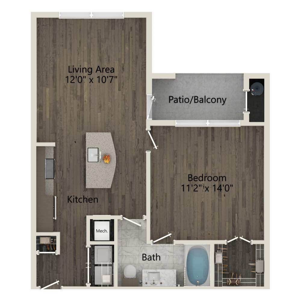 A2 floor plan